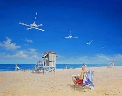 Having Fan at the Beach