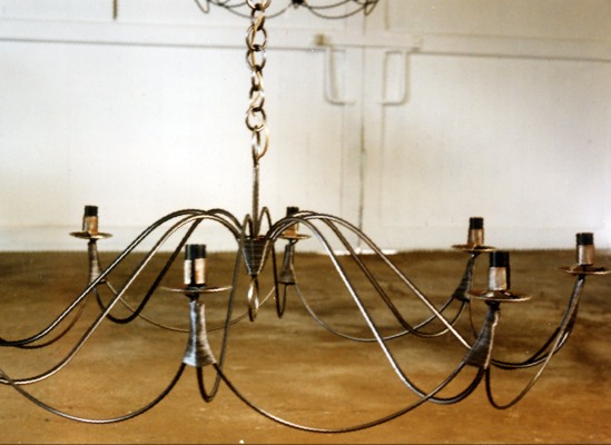 Lustre  ARANEA, 8 branches, electrifi. , ARTDENFER  Jean Paul Beaug, Clermont de L'Oise